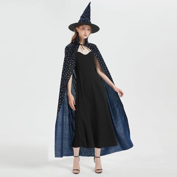 Halloween Costumes for Women Adult Clock Durable Cosplay Vampire Cape - Picture 6 of 6